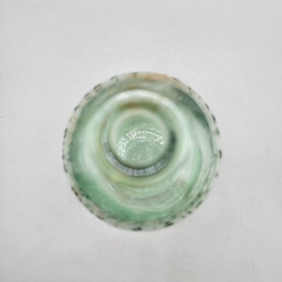 Vintage Mrs Stewarts Bluing Green Glass Bottle With Embossed Text - Picture 5 of 9